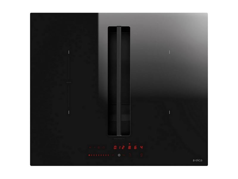  Elica - table de cuisson aspirante induction 60cm 4 feux noir  prf0210739 - nikolatesla fit sl bla60 PRF0210739 - Conforama A