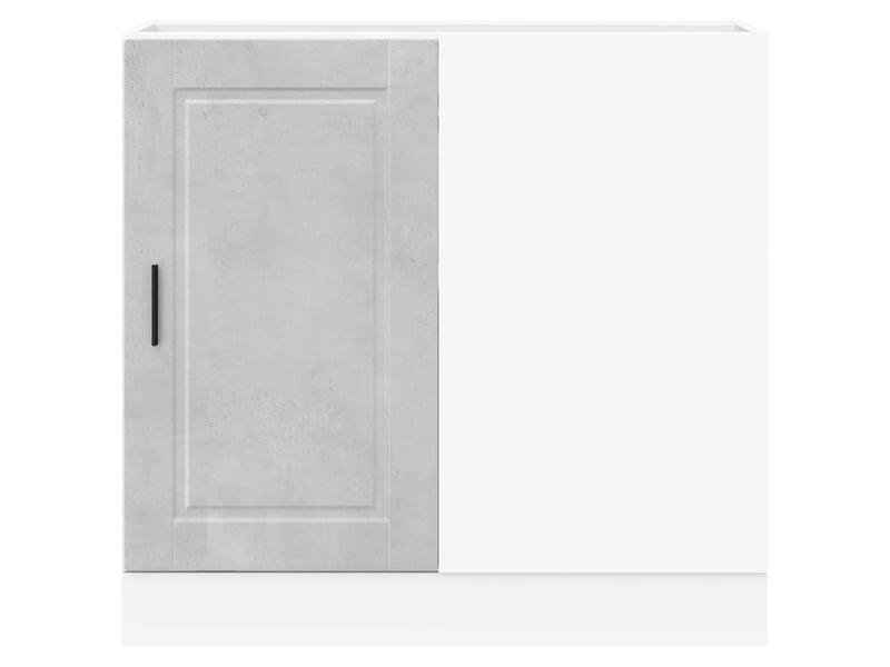  Meuble de rangement, armoire de cuisine porto gris béton bois d'ingénierie shl9207  - Conforama D