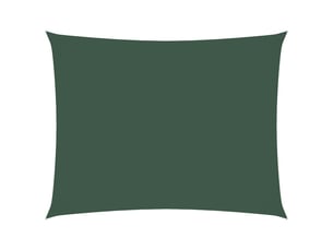 Voile de parasol - voile d'ombrage tissu oxford rectangulaire 4x5 m vert foncé