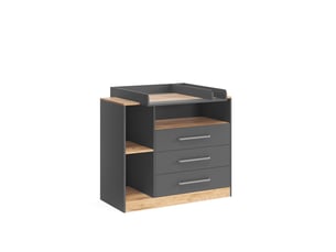 Vicco commode à langer, anthracitechêne doré, 110x93cm