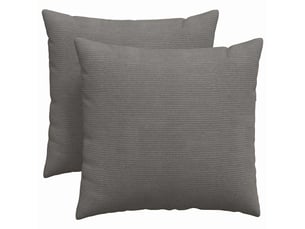 Lot de 2 coussins de canapé, coussins décoratifs gris clair 45 x 45 cm cf59064