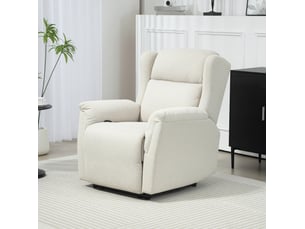 Fauteuil relax manuel  <strong>BEAOK</strong> Tissu beige