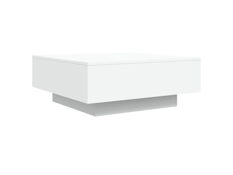  Table basse | table d'appoint salon blanc 80x80x31 cm bois d'ingénierie  - Conforama A