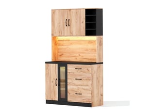 Buffet 3 tiroir(s) coloris multicolore