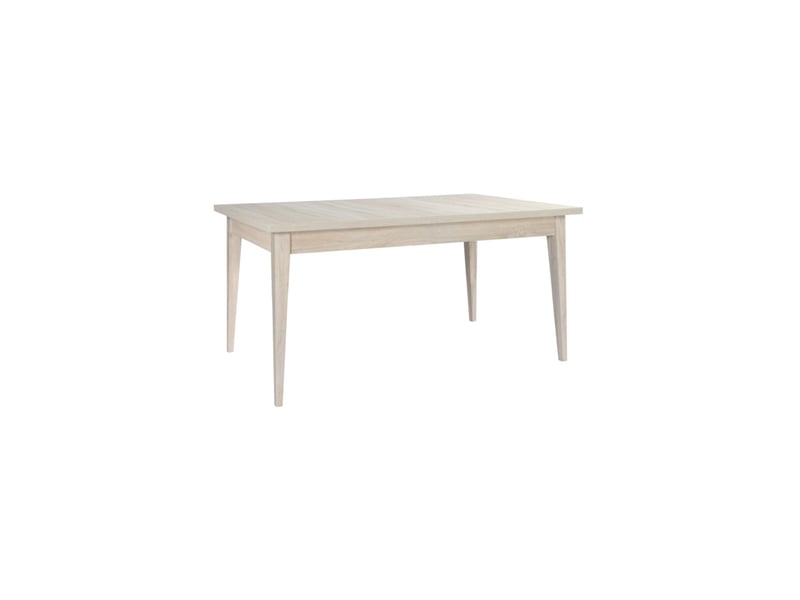  Salle à manger complète malmo avec table extensible 180-220 cm, buffet 165 cm et étagère murale – chêne clair et gris  - Conforama D