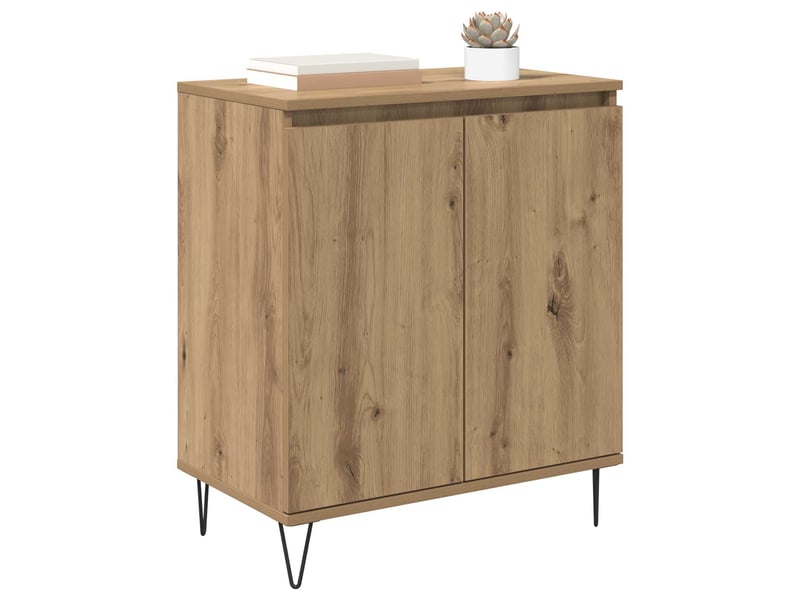 Buffet - bahut - meuble de rangement chêne artisanal 60 x 35 x 70 cm bois d'ingénierie - Conforama C