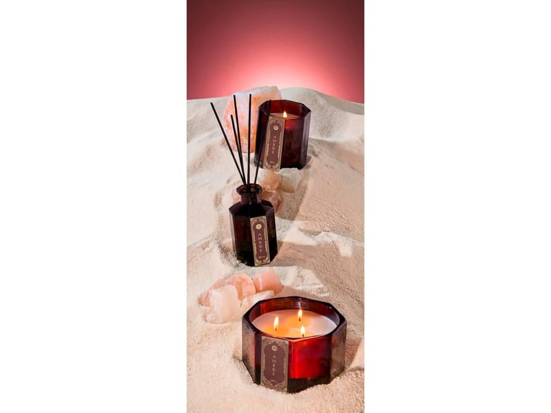  Bougie parfumée lucien hexagonale 265g ambre LUCIEN - Conforama C