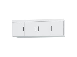 Surmeuble armoire storicos 4 portes blanc 176x55x53 cm