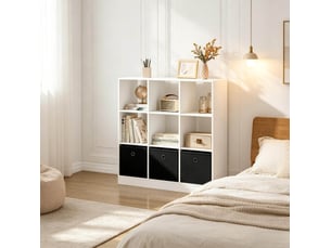 Bibliotheque coloris bicolore BEAUNIV - 30 cm x 86.5 cm