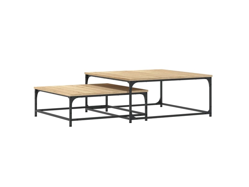  Tables basses gigognes 2 pcs | table de salon chêne sonoma bois d'ingénierie  - Conforama A
