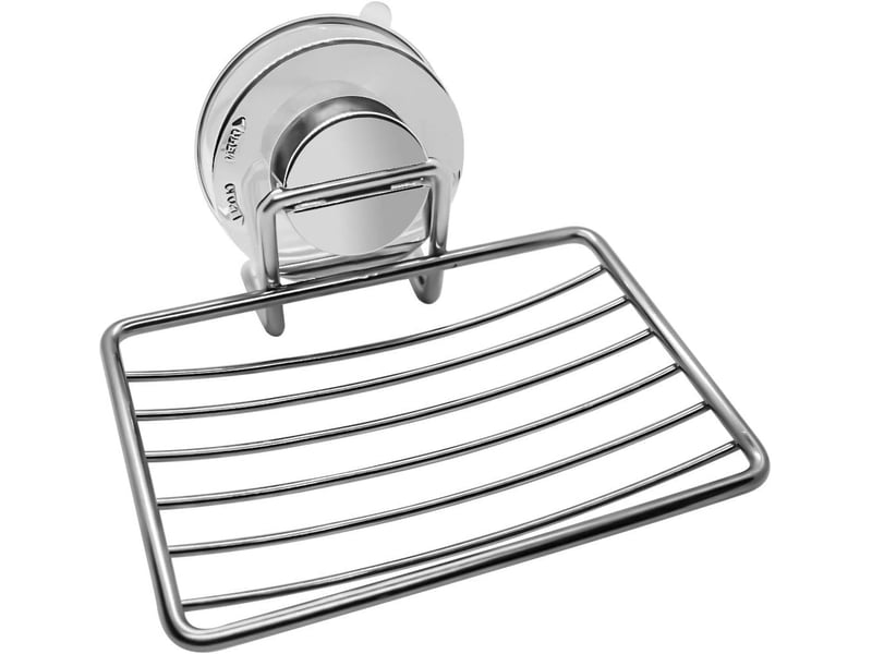  Porte-savon de salle de bain argent – 11,5x13x8 cm  - Conforama A