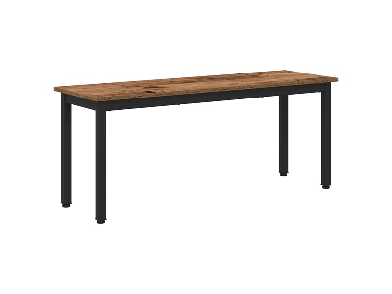  Banc d'entrée, banc d'intérieur bois ancien 110x35x45 cm bois d'ingénierie  - Conforama A