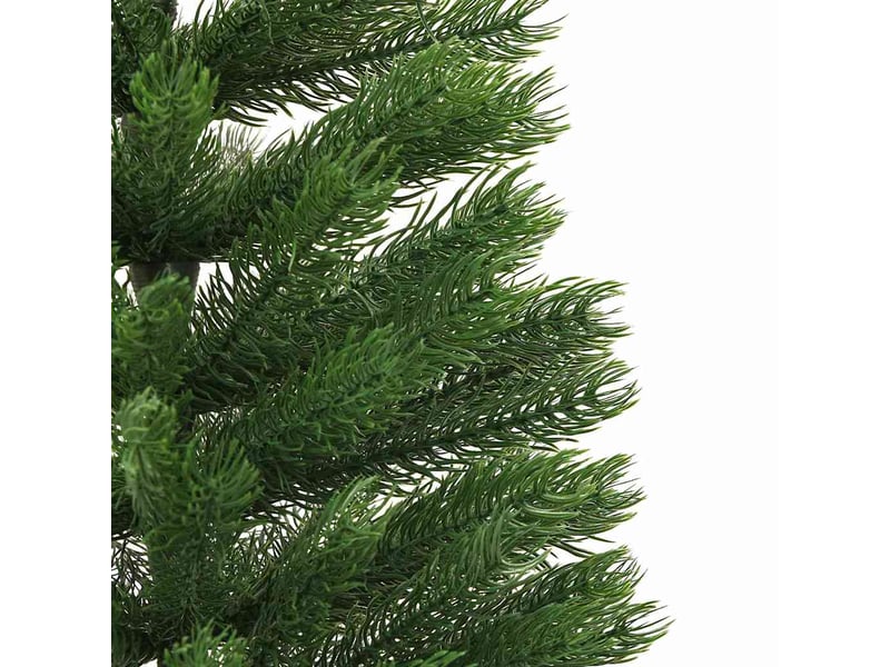  Sapin de noël artificiel, arbre de noël mince avec support 150 cm pe  - Conforama E