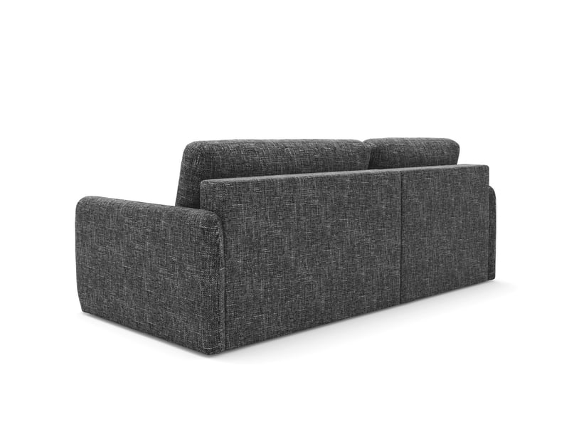  Canapé d'angle convertible livello l noir  - Conforama E