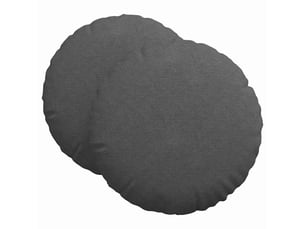 Lot de 2 coussins de siège, coussins décoratifs tissu en velours côtelé gris foncé cf59802