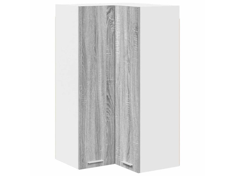  Meuble de rangement, armoire suspendue gris sonoma et blanc 57x57x100cm  - Conforama A