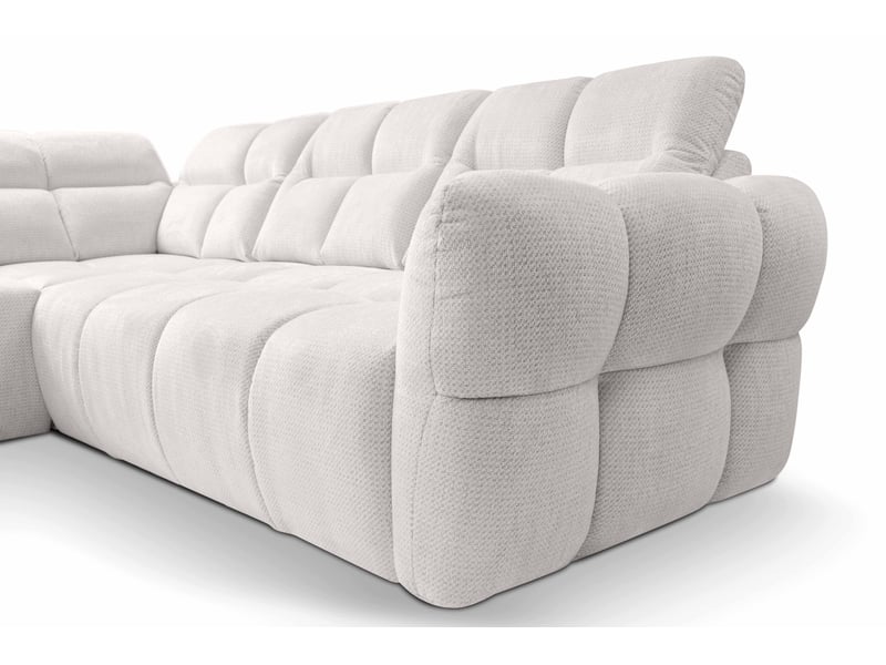Canapé d'angle beige fixe 4 places - Conforama S