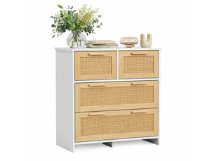 Commode 4 tiroir(s)    LPOSPI  coloris bicolore largeur 80 cm