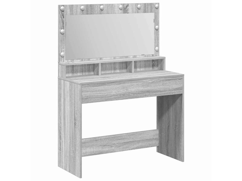 Coiffeuse, table de toilette gris sonoma 100x41x135 cm - Conforama A
