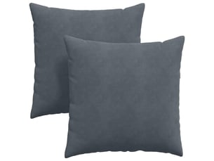 Lot de 2 coussins de canapé, coussins décoratifs gris foncé 60 x 60 cm cf59094