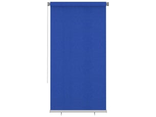 Store enrouleur, store roulant d'extérieur 125 (l) x 230 (h) cm bleu hdpe cf47315