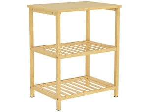 Table basse rectangulaire coloris naturel DESMIU - 30 cmx40.6 cm