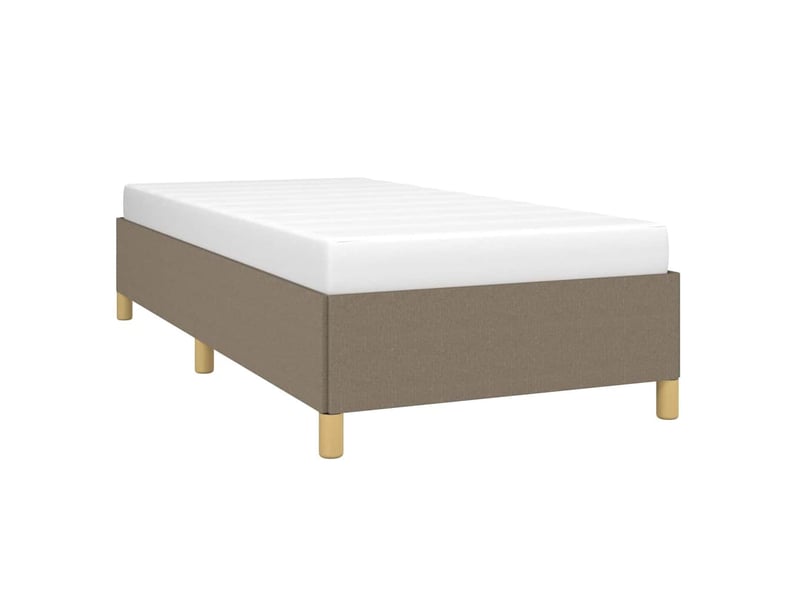  Lit simple- lit adulte -  cadre de lit sans matelas taupe 80x200 cm tissu  - Conforama B