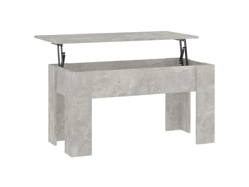  Table basse | table de salon gris béton 101x49x52 cm bois d'ingénierie shl9165  - Conforama A