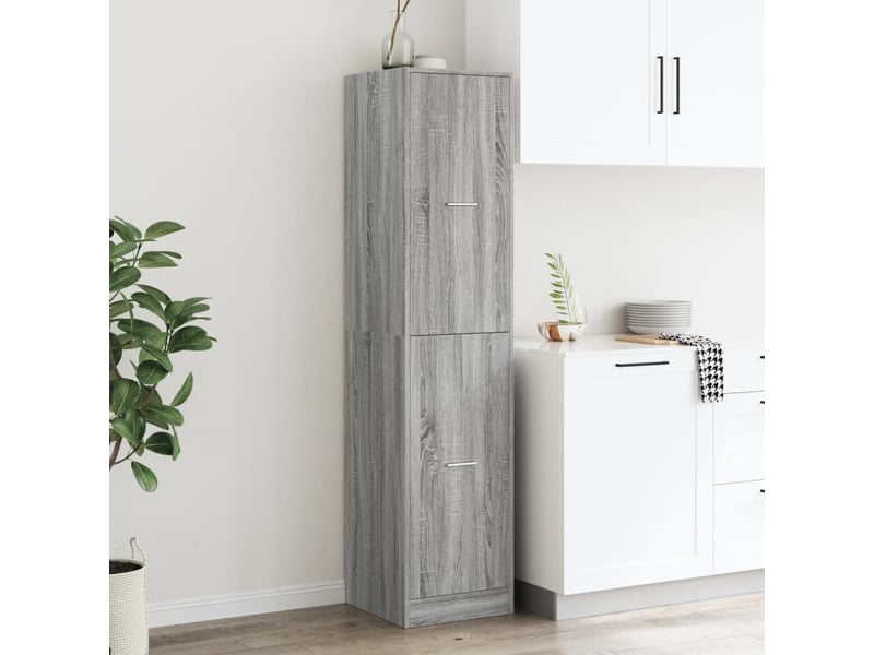  Armoire apothicaire sonoma gris 40x41x174,5cm bois d'ingénierie  - Conforama C