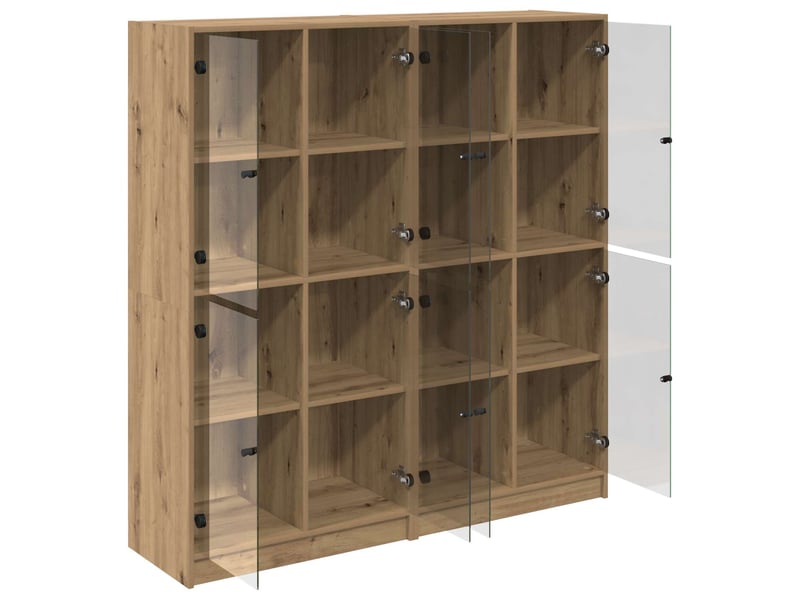 Buffet - haut armoire 2 pc chêne artisanal 68 x 37 x 142 cm - Conforama E
