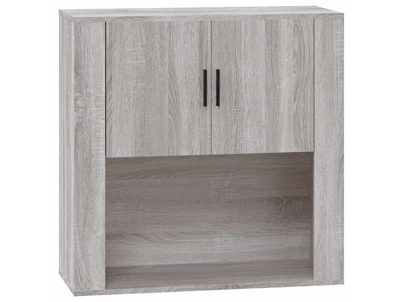  Armoire murale, meuble de rangement sonoma gris 80x33x80 cm bois d'ingénierie shl46440  - Conforama A