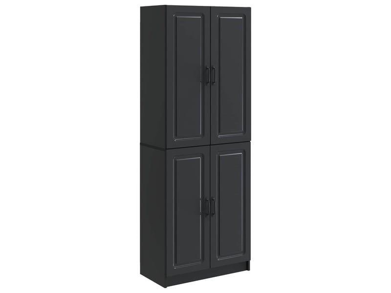  Buffet - ensemble de meubles 2 pc noir bois d'ingénierie  - Conforama A