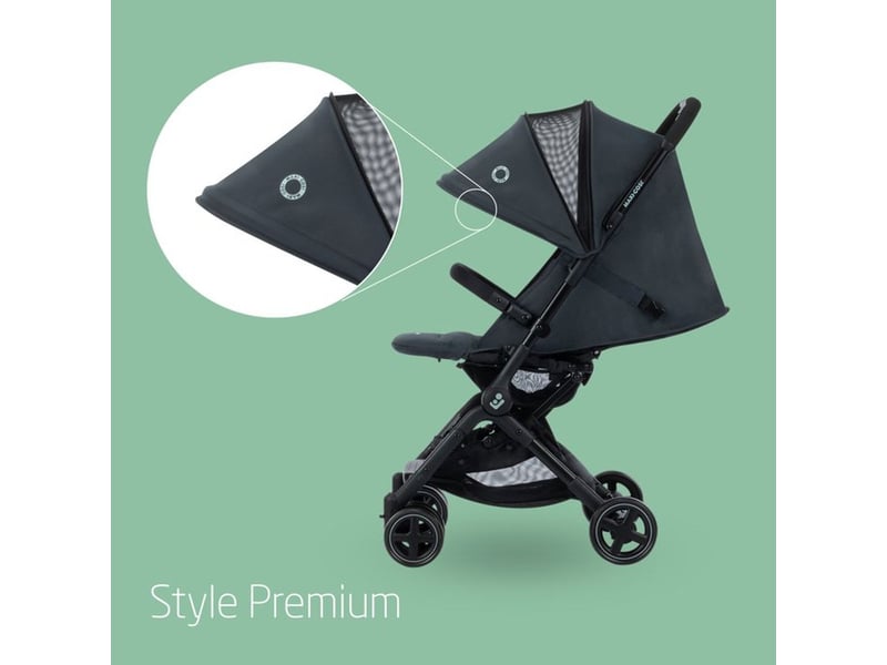 Poussette canne ultra compacte lara 2 essential graphite, naissance 0-4 ans, jusqua 22 kg 1233750113 - Conforama D