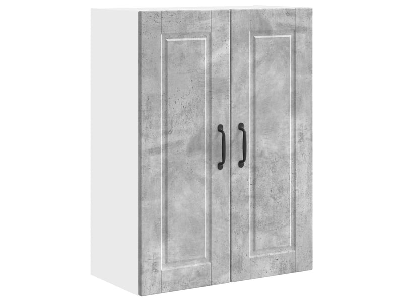 Meuble mural de cuisine, armoire de cuisine gris béton 60x31x80cm bois d'ingénierie - Conforama A