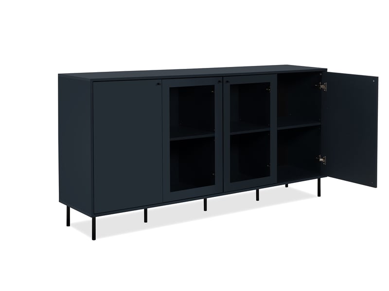 Buffet 4 portes NAVY BLUE W coloris bleu marine - Conforama M
