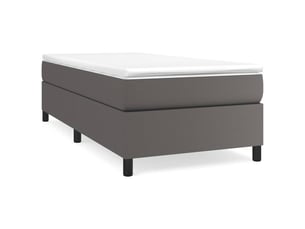 Lit simple 80x200 cm    coloris gris