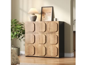 Buffet 3 porte(s)   <strong>MODENUIT </strong> <strong></strong> - 79.6 cm coloris naturel 