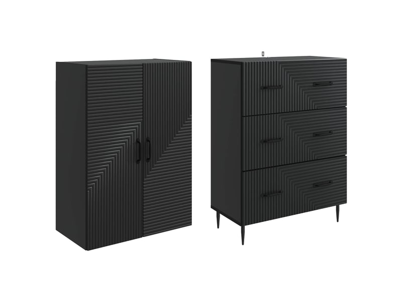 Ensemble de meubles 2 pcs, rangement de salon 66 x 34,5 x 90 cm bois d'ingénierie shl3939 - Conforama D