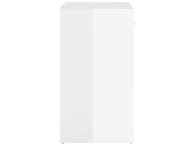  Banc à chaussures, meuble à chaussures blanc brillant 94,5x31x57 cm aggloméré  - Conforama D