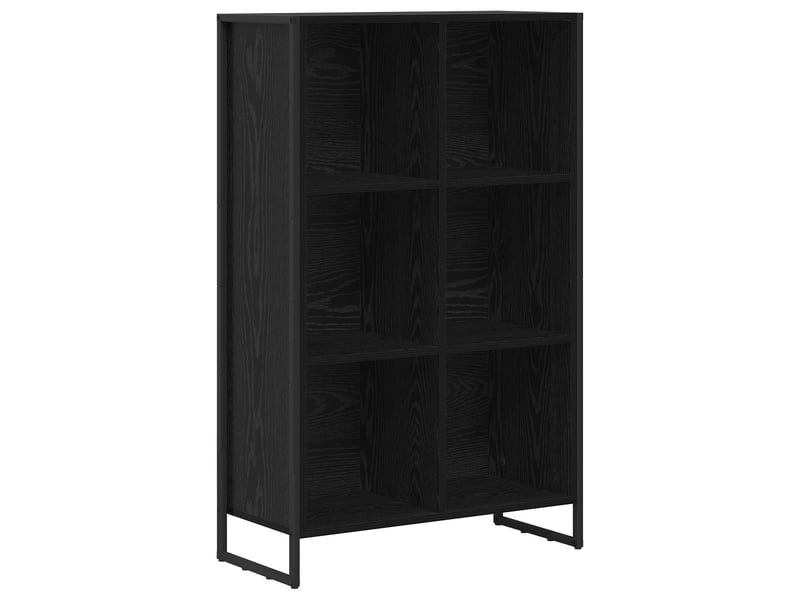 Bibliothèque, armoire à livres 99,5 x 30 x 108,5 cm bois d'ingénierie chêne noir - Conforama A