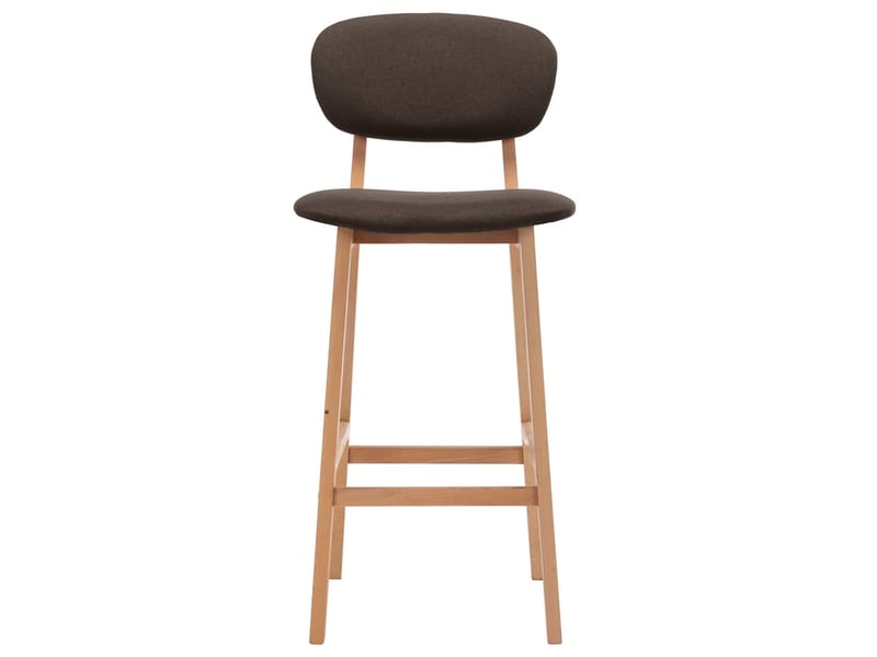  Lot de 2 tabouret de bar, chaise de bar marron tissu shl56852  - Conforama C