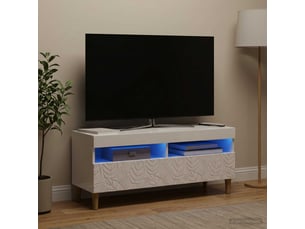 Meuble tv coloris blanc 1 cm <strong></strong> <strong></strong>