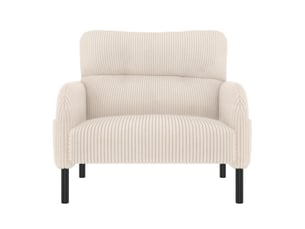 Fauteuil fixe <strong>ELVMI</strong> <strong></strong> Velours côtelé beige vendu A l'unité