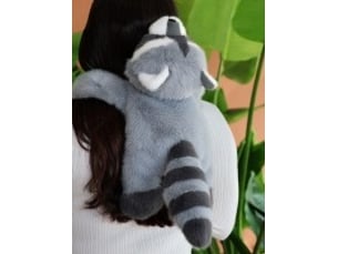 Peluche raton laveur podcoll lesté - 50 cm