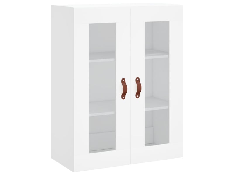  Buffet haut - bahut - meuble de rangement blanc 69,5x34x180 cm bois d'ingénierie  - Conforama E