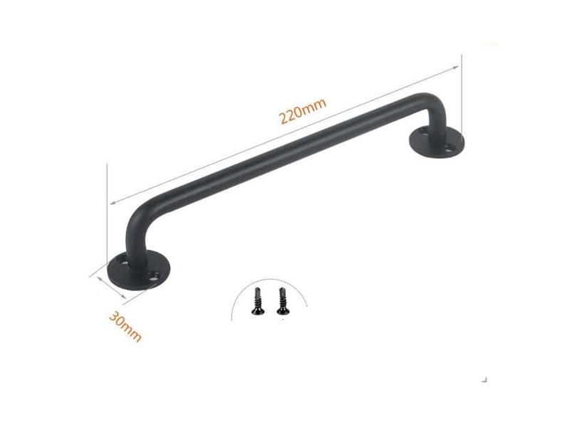  2 pièces poignée avec vis bouton de porte en alliage de zinc porte fenêtre porte en fer porte en bois porte de grange porte coulissante  - Conforama B