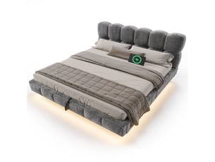Lit coffre 180x200 cm <strong></strong> <strong>Bliss Lite</strong> coloris gris