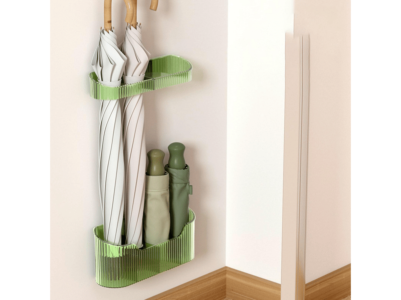 Porte-parapluie mural, support de rangement pour parapluies longs et courts, organisateur peu encombrant pour la maison et l'intérieur  - Conforama D