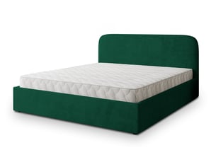 Lit coffre 120x200cm <strong>MASSENO</strong> <strong></strong> coloris vert