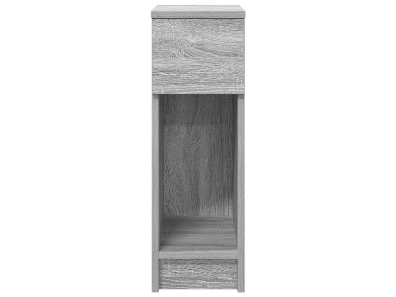  Table de chevet - cabinet de chevet - table de nuit avec tiroir sonoma gris 20x36x60 cm  - Conforama C